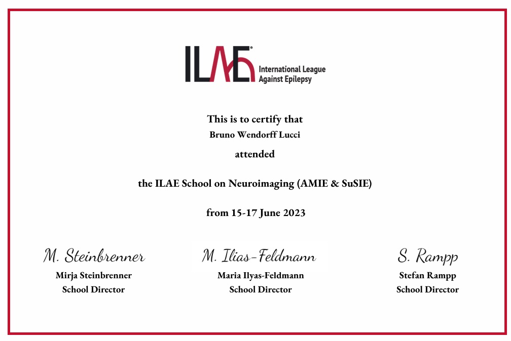 ILAE School on Neuroimaging (AMIE & SuSIE) — 2023