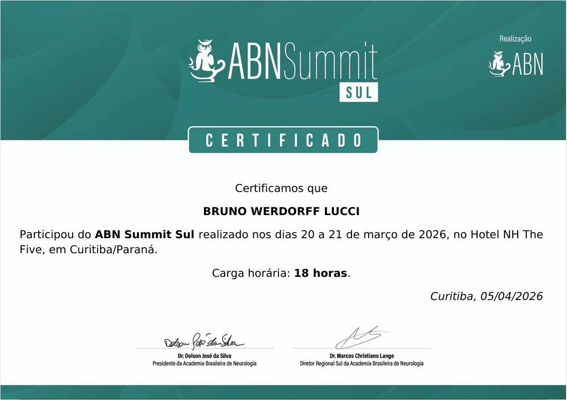 ABN Summit Sul — Academia Brasileira de Neurologia, Curitiba, 2026